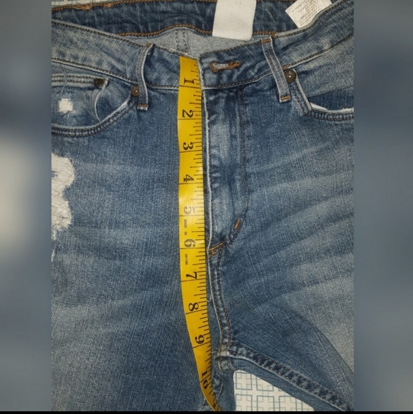 H&M high rise distressed skinny denim jeans - Picture 2 of 7